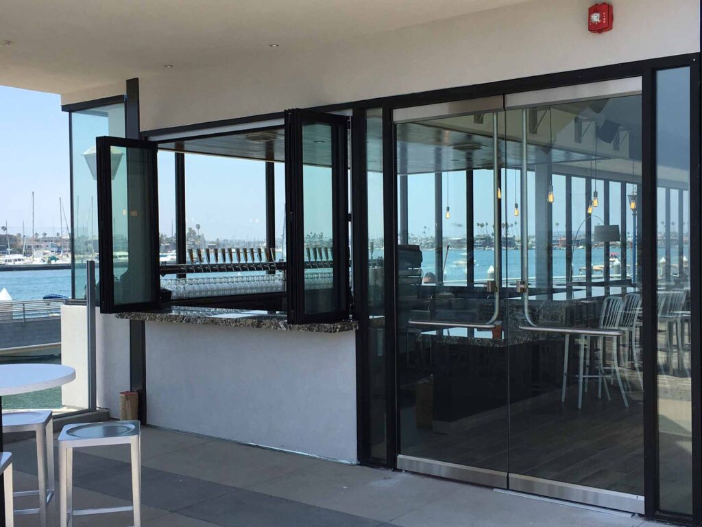 Marina restaurant building entrance