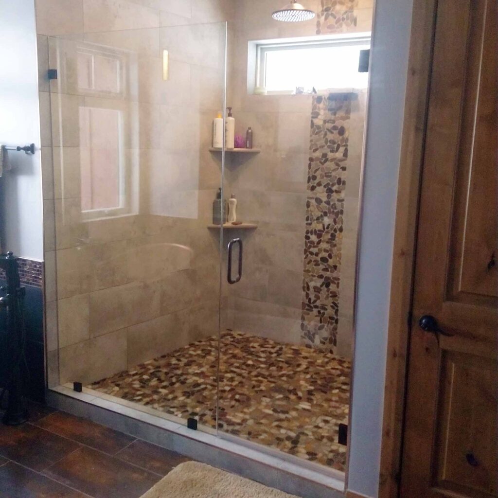 Simple and classy bathroom.